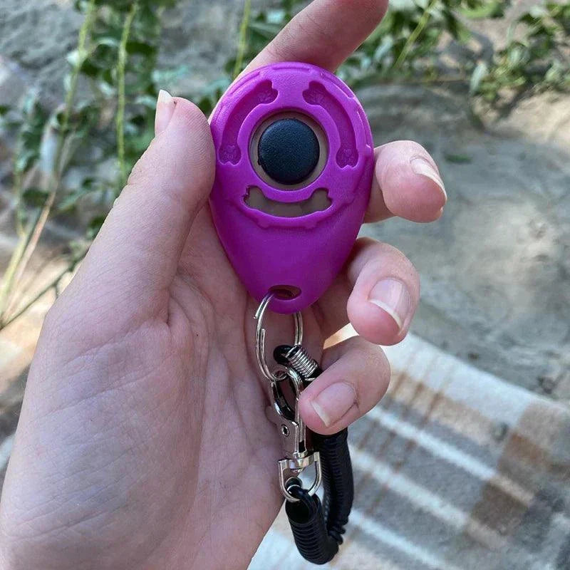 Clicker dressage premium pour chien et chat avec bracelet réglable, compact et ergonomique, idéal pour entraînement positif