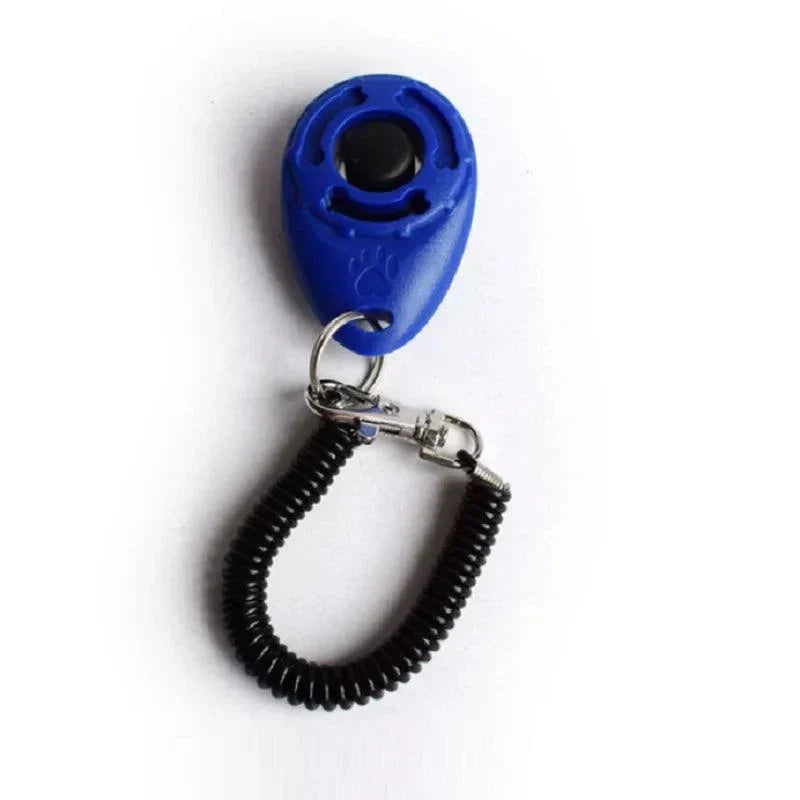 Clicker Dressage Premium pour chien et chat, entraîneur à cliquer ergonomique avec bracelet réglable.
