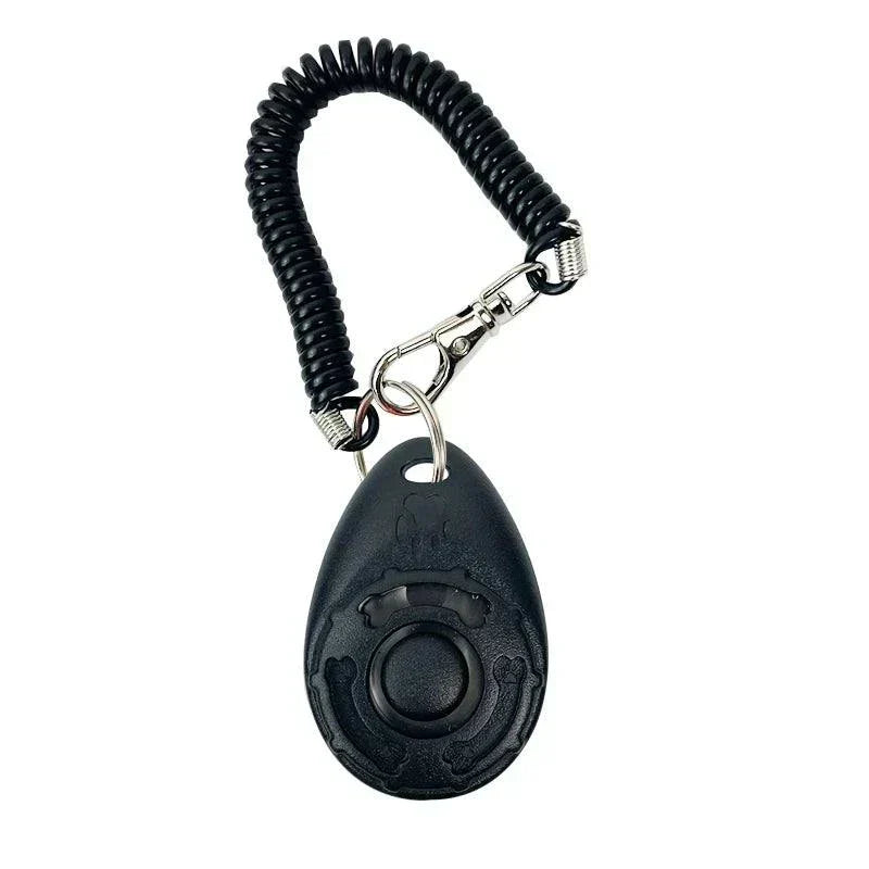 Clicker Dressage Premium ergonomique pour chien et chat, entraîneur à cliquer avec bracelet réglable, outil de renforcement positif compact et léger.