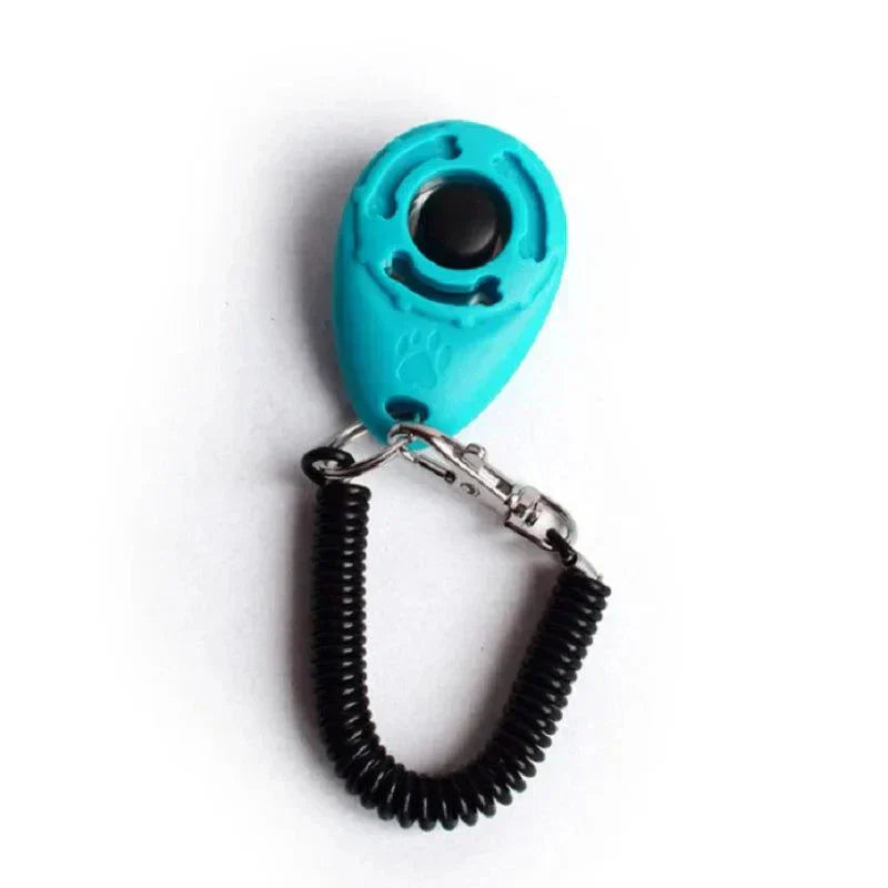 Clicker d'entraînement ergonomique pour chiens et chats avec bracelet réglable, cliquez pour renforcer les bons comportements.