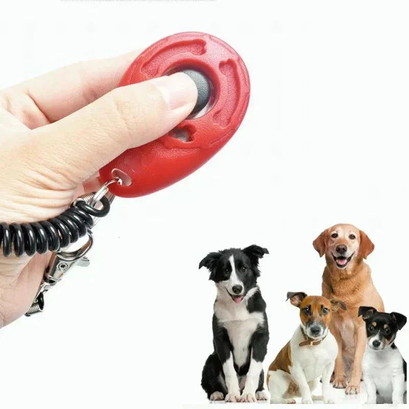 Clicker dressage premium ergonomique pour chien et chat, entraîneur à cliquer avec bracelet réglable, outil compact et léger