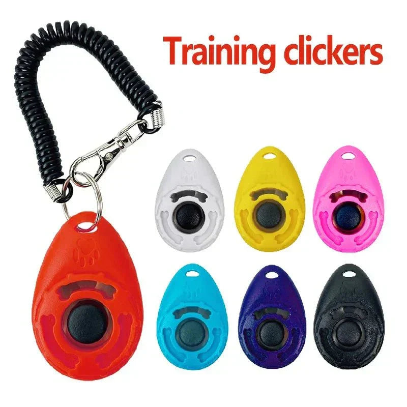 Clicker dressage premium pour chien et chat avec bracelet réglable, outil ergonomique pour entraînement positif
