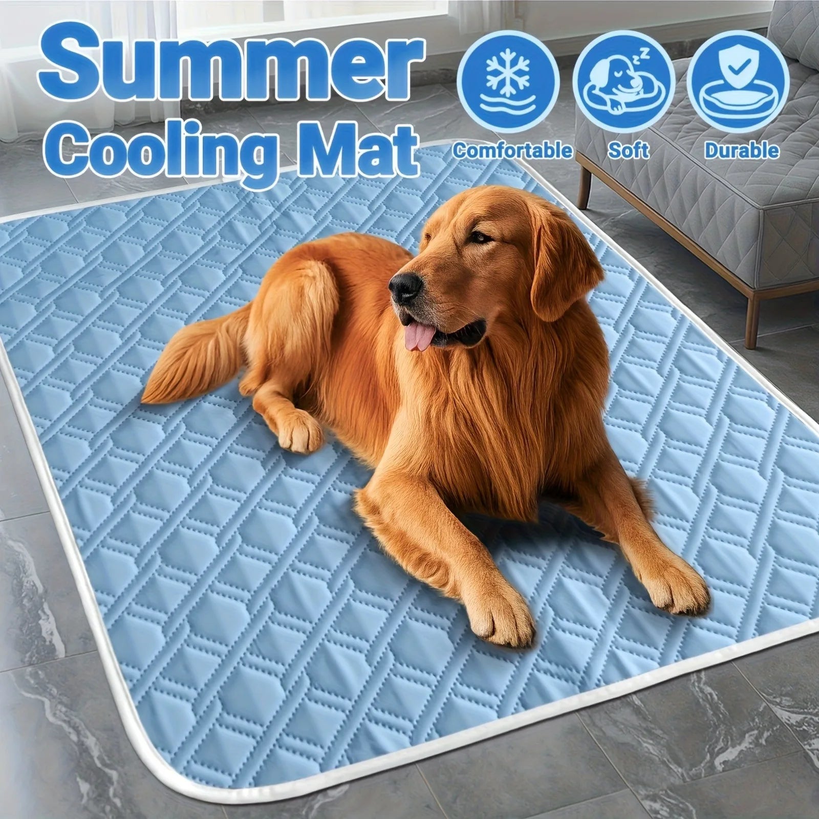 CoolPaw™ – Tapis Rafraîchissant pour Chien & Chat