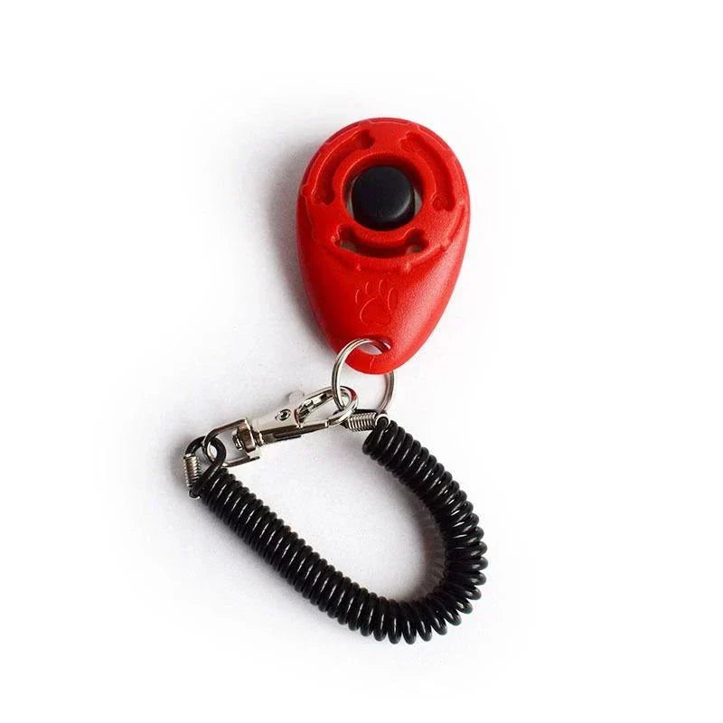 Clicker dressage premium ergonomique pour chien et chat avec bracelet réglable, outil d'entraîneur à cliquer efficace et compact