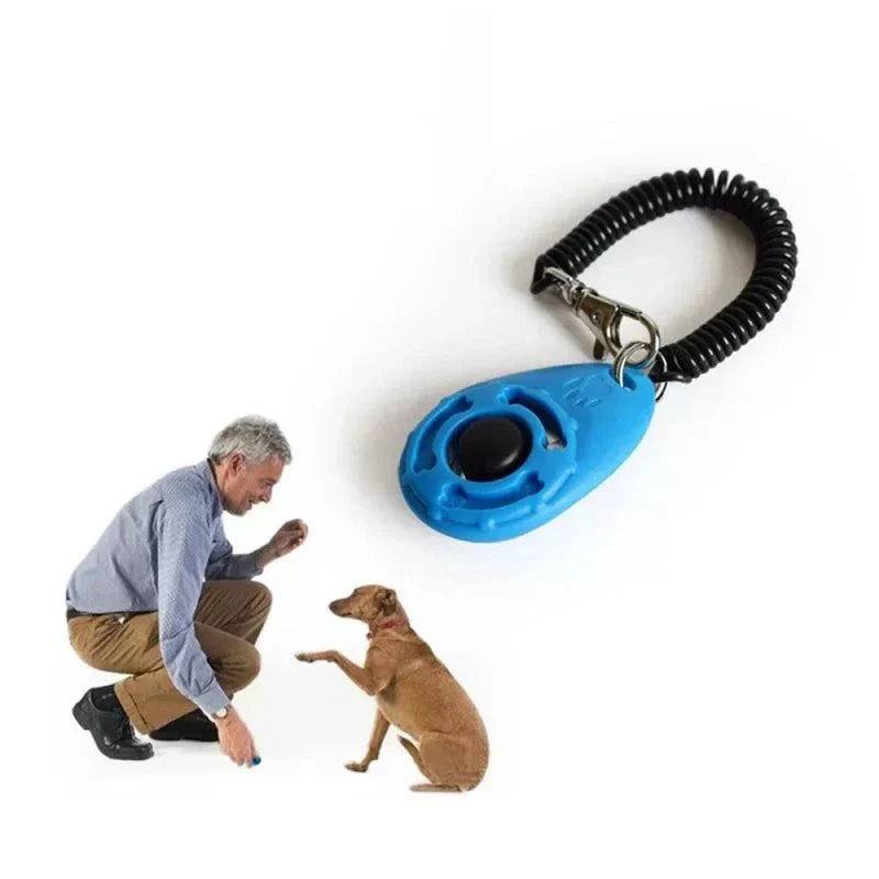 Clicker dressage premium ergonomique pour chien et chat, entraîneur à cliquer compact avec bracelet réglable